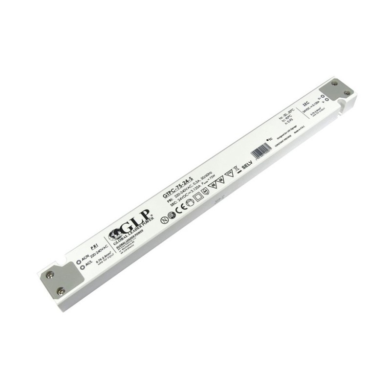 75W 24V Ultra plonas LED maitinimo šaltinis GLP 3.125A