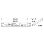 60W 24V Ultra plonas LED maitinimo šaltinis GLP 2.5A