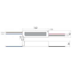 100W 12V Hermetiškas LED maitinimo šaltinis GLP 8.3A IP67