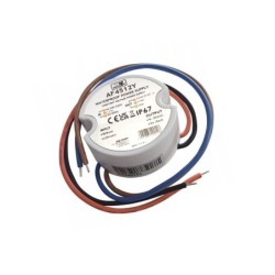 45W 12V Apvalus hermetiškas LED maitinimo šaltinis MW Power 3.75A IP67