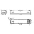 60W 24V LED maitinimo šaltinis Eaglerise 2.5A