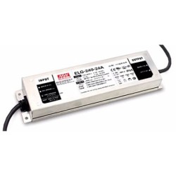 240W 24V Reguliuojamas hermetiškas LED maitinimo šaltinis Mean Well 10A IP65