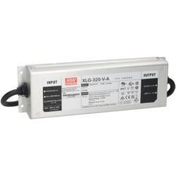 320W 12/24V Reguliuojamas hermetiškas LED maitinimo šaltinis Mean Well 13.3A IP67