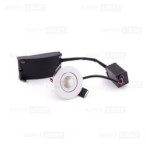 Įmontuojamas LED šviestuvas 1W (Baltas) 3000K IP44 su jungtimi