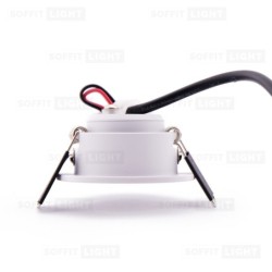 Įmontuojamas LED šviestuvas 1W (Baltas) 3000K IP44 su jungtimi