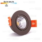 Įmontuojamas LED šviestuvas 3W (Rudas) 3000K IP44 su jungtimi