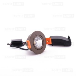 Įmontuojamas LED šviestuvas 3W (Rudas) 3000K IP44 su jungtimi