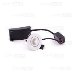 Įmontuojamas LED šviestuvas 1W (Baltas) 4000K IP44 su jungtimi