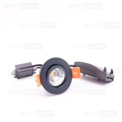 Įmontuojamas LED šviestuvas 3W (Antracito) 3000K IP44 su jungtimi