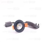 Įmontuojamas LED šviestuvas 3W (Antracito) 4000K IP44 su jungtimi
