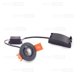 Įmontuojamas LED šviestuvas 1W Antracito) 4000K IP44 su jungtimi