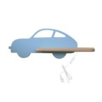 CAR Sieninis šviestuvas 5W LED 4000K WL IQ KIDS su laidu. su jungikliu + kištuku Mėlyna