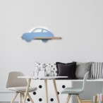 CAR Sieninis šviestuvas 5W LED 4000K WL IQ KIDS su laidu. su jungikliu + kištuku Mėlyna