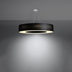 Pakabinamas šviestuvas SATURNO 90 juodas 8xE27