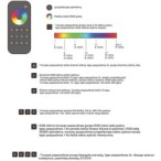 1 zonos nuotolinis valdymo pultelis RT4 tinkamas vienos spalvos RGB/RGBW LED valdiklių valdymui