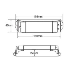 Nuolatinės įtampos RGB valdiklis V3-L 12-36V 3x6A + Push DIM