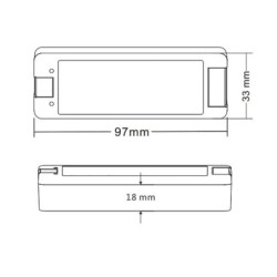 Nuolatinės įtampos RGB valdiklis V3 12-24V 3x4A