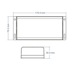 Hermetiškas IP67 nuolatinės įtampos RGB/RGBW valdiklis V4-WP 12-36V 4x5A