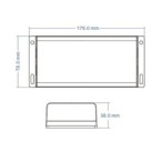 Hermetiškas IP67 nuolatinės įtampos RGB/RGBW valdiklis V4-WP 12-36V 4x5A
