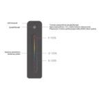 Nuotolinis valdymo pultelis R13 su magnetiniu laikikliu, skirtas vienos zonos, RGB LED apšvietimo valdiklių valdymui