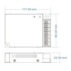 Nuolatinės įtampos Vienos spalvos RGB/RGBW ir CCT valdiklis V4-X 12-46V 4x8A