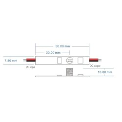 Vieno kanalo (1x3A) prilietimui jautrus valdiklis LED juostai į profilį su pritemdymo funkcija