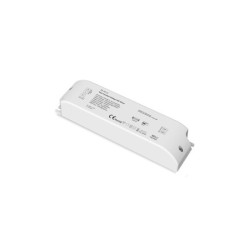 40W TRAC transformatorius TE-40-24, 24V LED juostoms naudojamas su sukamu šviesos reguliatoriumi arba skambčio tipo mygtuku "Pus