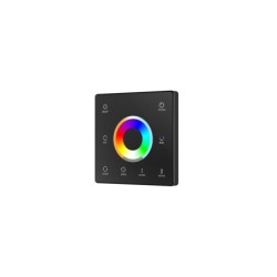 Belaidis reguliatorius TW5/BK skirtas RGB+CCT LED apšvietimo valdiklių valdymui.