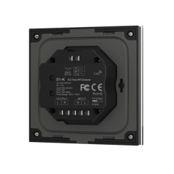 Sieninis rotorinis TRIAC LED valdiklis S1-K/BK skirtas vienos spalvos LED apšvietimo valdymui.