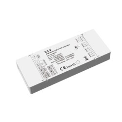 Vienos zonos (1 spalvos arba CCT) valdiklis su 2 judesio davikliais ES-V (12-48V) + Push DIM