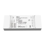 Vienos zonos (1 spalvos arba CCT) valdiklis su 2 judesio davikliais ES-V (12-48V) + Push DIM