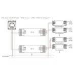 230V TRIAC pritemdymo signalo stiprintuvas S1-A 250-600W