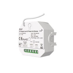 230V Valdiklis TRIAC + Push DIM S1-F + RF (150-360W) Pakaknka 3 gyslų laido + Push DIM