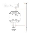 SMART 230V Valdiklis SS-C On/Off + Push + RF + WiFi