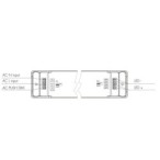 TRIAC 150W 24V pritemdomas maitinimo šaltinis su PUSH-DIM funkcija