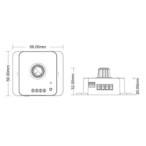 Rotorinis mechaninis vienos zonos valdiklis V1-KC 12-48V (su Fade efektu) + RF signalas