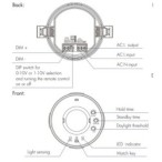 Smart TUYA WiFI įmontuojamas judesio daviklis EH-R(WT) 220V + RF