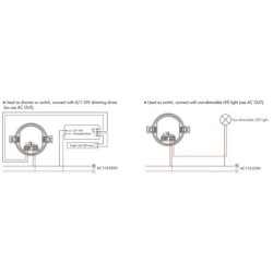 Smart TUYA WiFI įmontuojamas judesio daviklis EH-R(WT) 220V + RF