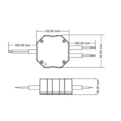 DALI AC TRIAC dimeris reguliatorius PUSH-DIM 150-360W 220V
