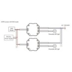 DALI AC TRIAC dimeris reguliatorius PUSH-DIM 150-360W 220V