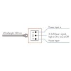 Lazerinis sensorius 5V Reguliuojamas atsumas 0.05-2.5m