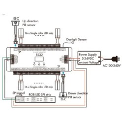 Lazerinis sensorius 5V Reguliuojamas atsumas 0.05-2.5m