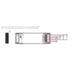 4 kanalų 230V valdiklis SS-4(WT) skirtas įjungti/išjungti  + WIFI veikia su TUYA ir SMARTLIFE