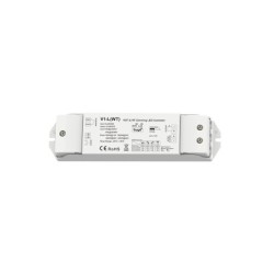 SMART WiFi TUYA vienos spalvos nuolatinės įtampos valdiklis V1-L(WT) su Push-Dim funkcija 12-48V 1x15A