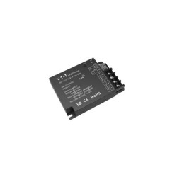3-in-1 nuolatinės įtampos LED pritemdymo valdiklis V1-T (RF / 0-10V / Push Dim) 4x8A 12-48V