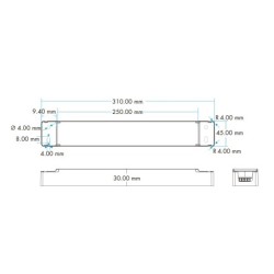RF valdomas 150W 24V pritemdomas maitinimo šaltinis su PUSH-DIM funkcija
