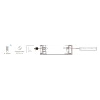 RF valdomas 75W 24V pritemdomas maitinimo šaltinis su PUSH-DIM funkcija