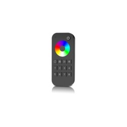 Adresuojamų (SPI tipo) LED juostų 2.4 GHz RF pultelis  (RGB, RGBW ar RGB+CCT LED juostoms valdyti)