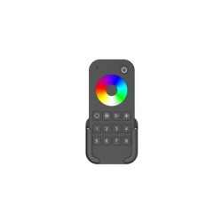 Adresuojamų (SPI tipo) LED juostų 2.4 GHz RF pultelis  (RGB, RGBW ar RGB+CCT LED juostoms valdyti)
