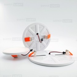 Balta įmontuojama LED panelė UNO 10W 3000K (Keičiamo skersmens)